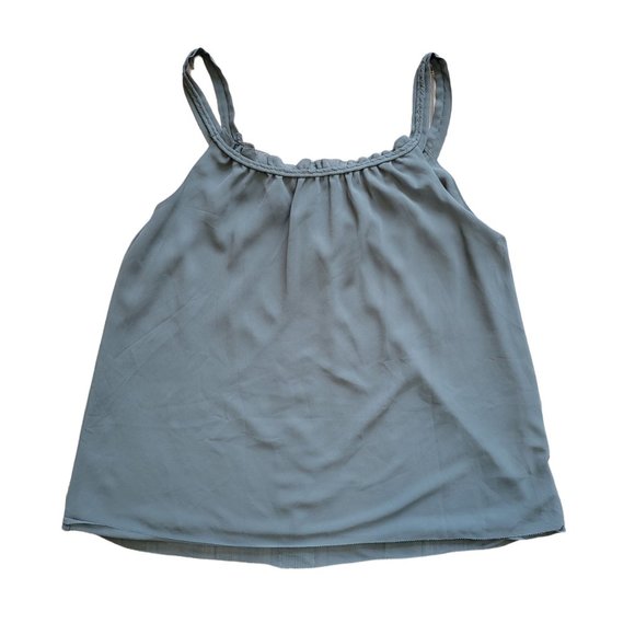 Large Coldwater Creek Blue Studded Sleeveless Tank Top 950 - Picture 2 of 7